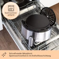 Klarstein Crisp-Pro 4,3L Air Fry Stainless Steel 9 Klarstein Crisp-Pro 4,3L Air Fry Stainless Steel -Haushaltsgeräte Geschäft 10041145 de 0004 logo