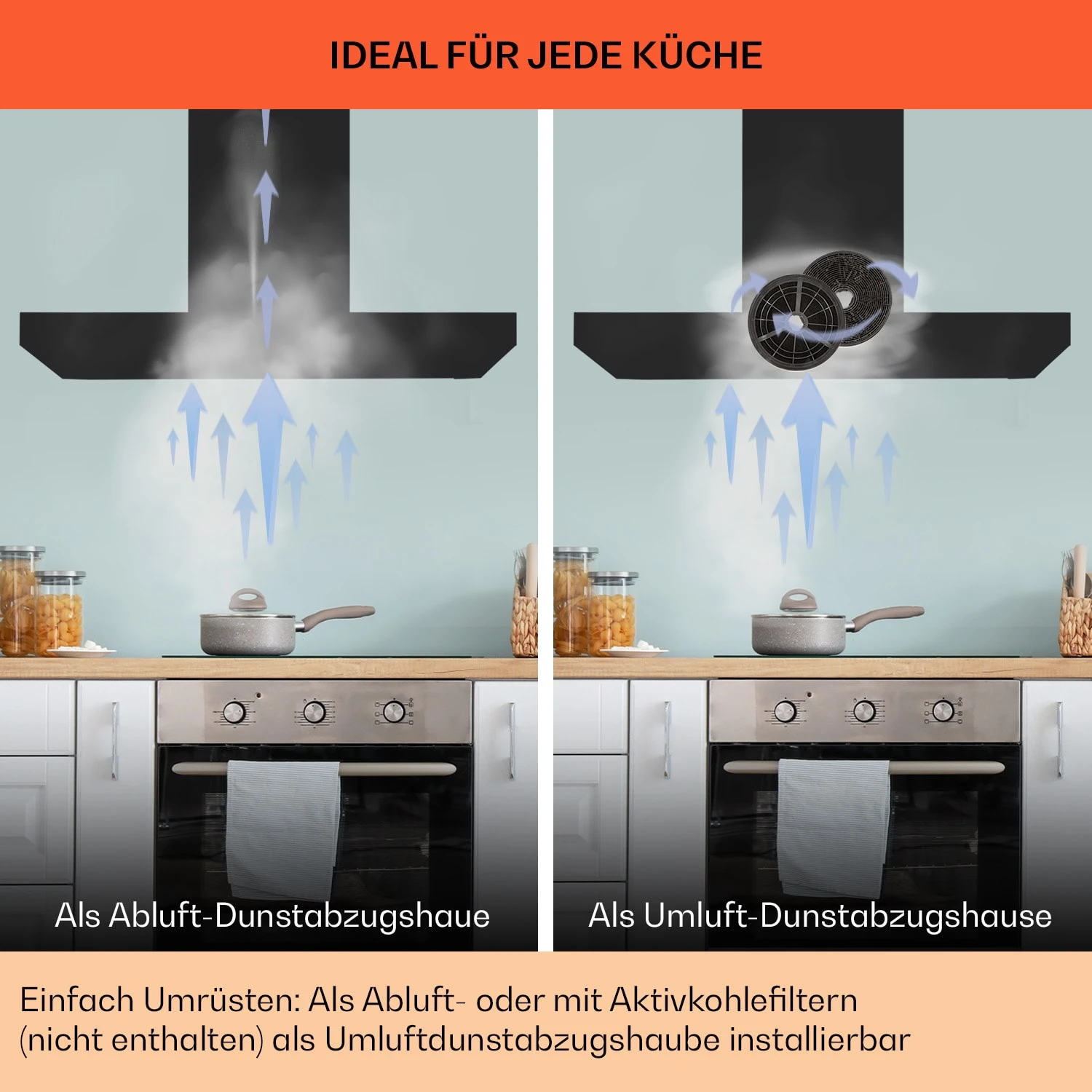 Alinea 90 Dunstabzugshaube 90cm Wandhaube WiFi A++ 500m³/h Touch 7 Alinea 90 Dunstabzugshaube 90cm Wandhaube WiFi A++ 500m³/h Touch – Bild 7