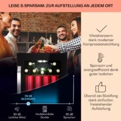 Beersafe 70 Craft Beer Edition Kühlschrank 70 Ltr Glastür Edelstahl -Haushaltsgeräte Geschäft 10041182 de 0003 usp