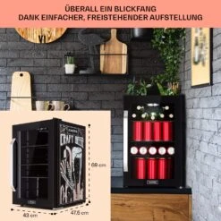Beersafe 70 Craft Beer Edition Kühlschrank 70 Ltr Glastür Edelstahl -Haushaltsgeräte Geschäft 10041182 de 0007 usp
