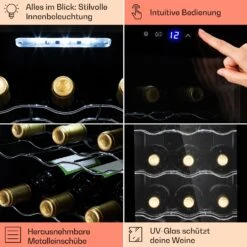 Barolo 12 Uno Weinkühlschrank 37 Ltr 12 Flaschen 11-18°C SingleZone -Haushaltsgeräte Geschäft 10041205 de 0005 usp