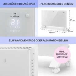 Bansin Crystal Smart Konvektions-Heizgerät 1500W 5 - 50 °C App-Steuerung 13 Bansin Crystal Smart Konvektions-Heizgerät 1500W 5 - 50 °C App-Steuerung -Haushaltsgeräte Geschäft 10041210 de 0006 usp