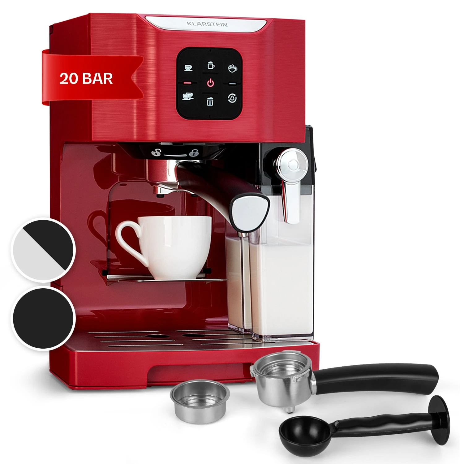 BellaVita Kaffeemaschine 3-in-1 1450 W 20 Bar Milchschäumer 1 BellaVita Kaffeemaschine 3-in-1 1450 W 20 Bar Milchschäumer