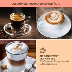 BellaVita Kaffeemaschine 3-in-1 1450 W 20 Bar Milchschäumer 13 BellaVita Kaffeemaschine 3-in-1 1450 W 20 Bar Milchschäumer -Haushaltsgeräte Geschäft 10041240 de 0007 usp