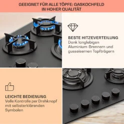 Firetale Gaskochfeld 5-flammig 70 Cm Aluminium-Brenner Inkl. Schlauch Und Druckminderer 12 Firetale Gaskochfeld 5-flammig 70 Cm Aluminium-Brenner Inkl. Schlauch Und Druckminderer -Haushaltsgeräte Geschäft 10041300 de 0004 usp