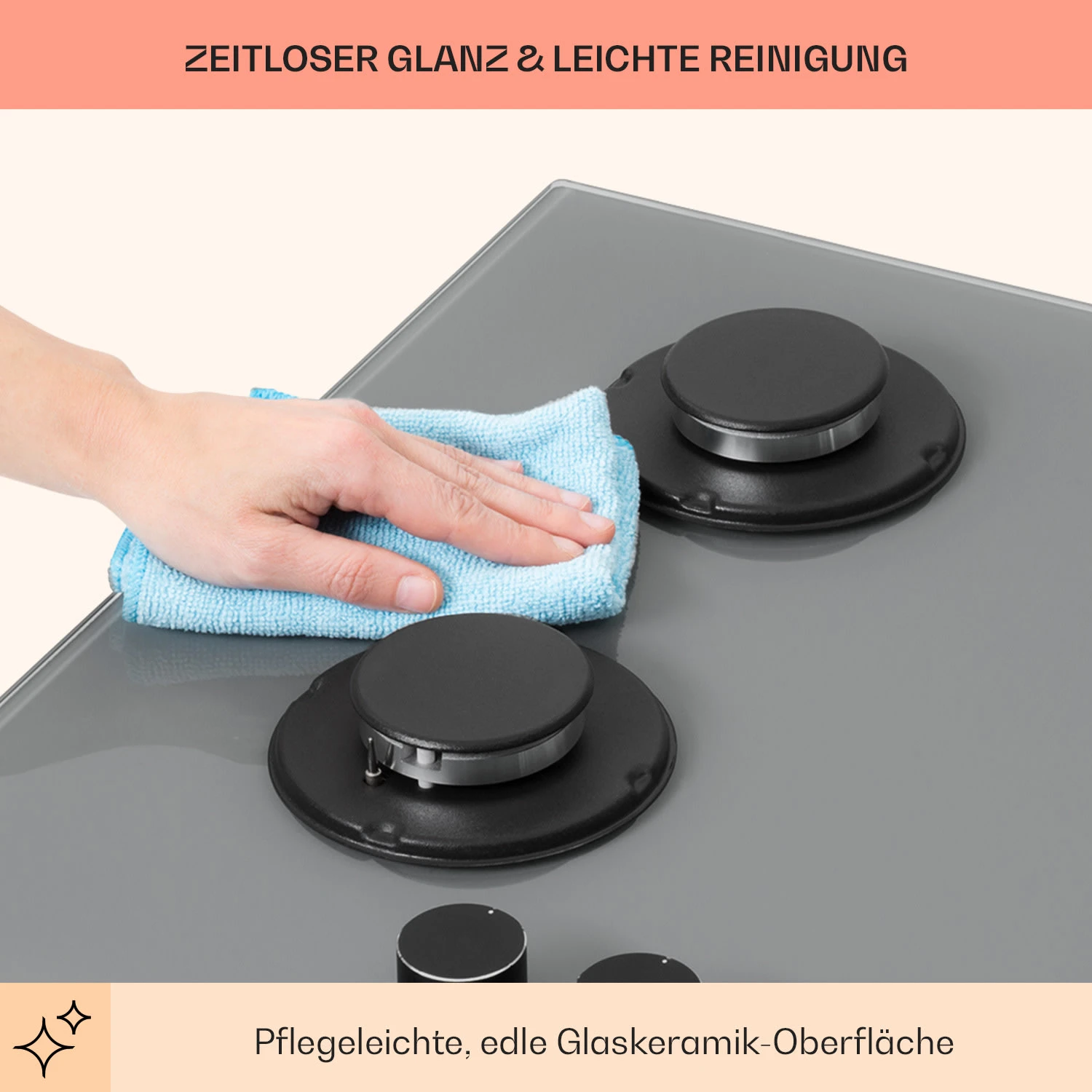 Firetale Gaskochfeld 4-flammig 60 Cm Aluminium-Brenner Inkl. Schlauch Und Druckminderer 7 Firetale Gaskochfeld 4-flammig 60 Cm Aluminium-Brenner Inkl. Schlauch Und Druckminderer – Bild 7