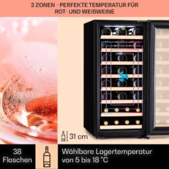 Barossa 38 Uno Weinkühlschrank 1 Zone 94 Ltr 38 Fl Touch-Display -Haushaltsgeräte Geschäft 10041306 de 0003 usp