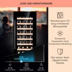 Barossa 38 Uno Weinkühlschrank 1 Zone 94 Ltr 38 Fl Touch-Display -Haushaltsgeräte Geschäft 10041306 de 0004 usp