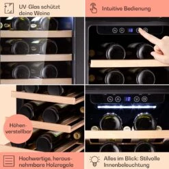 Vinovilla 29 Built-In Weinkühlschrank 81 L / 29 Fl. 1 Zone Glastür Edelstahl -Haushaltsgeräte Geschäft 10041309 de 0005 logo