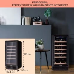 Vinovilla 29 Built-In Weinkühlschrank 81 L / 29 Fl. 1 Zone Glastür Edelstahl -Haushaltsgeräte Geschäft 10041309 de 0006 logo