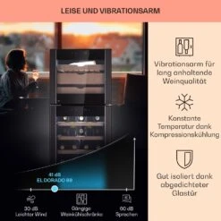 El Dorado 89 Käse & Weinkühlschrank 2 Zonen Touch 89L LED -Haushaltsgeräte Geschäft 10041310 de 0003 logo
