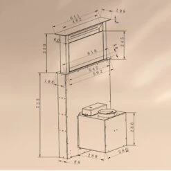 Royal Flush Eco Dunstabzugshaube 60 Cm 576 M³/h A+ 18 Royal Flush Eco Dunstabzugshaube 60 Cm 576 M³/h A+ -Haushaltsgeräte Geschäft 10041348 yy 0009 dimensions