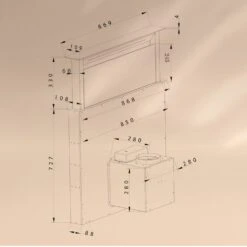 Royal Flush Eco Dunstabzugshaube 90 Cm 576 M³/h A+ 18 Royal Flush Eco Dunstabzugshaube 90 Cm 576 M³/h A+ -Haushaltsgeräte Geschäft 10041349 yy 0009 dimensions