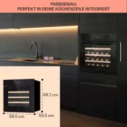 Vinsider 30 Built-In Uno Einbau-Weinkühlschrank 30 Flaschen 77 Ltr Edelstahl 14 Vinsider 30 Built-In Uno Einbau-Weinkühlschrank 30 Flaschen 77 Ltr Edelstahl -Haushaltsgeräte Geschäft 10041357 de 0006 usp