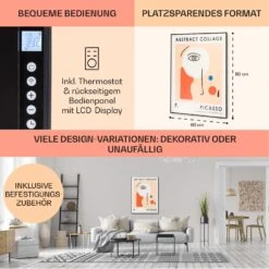 Wonderwall Air Art Smart Infrarotheizung 60x80cm 500W Wandinstallation App-Steuerung Abstrakt -Haushaltsgeräte Geschäft 10041362 de 0005 usp