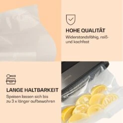 Forli Vakuumierbeutel 2 Rollen Je 28 X 300 Cm Widerstandsfähig Reißfest Kochfest -Haushaltsgeräte Geschäft 10041375 de 0003 logo