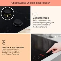 Magnichef 4 Einbaukochfeld Induktion 4 Zonen 7000W Glaskeramik -Haushaltsgeräte Geschäft 10041380 de 0004 usp