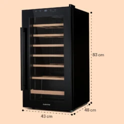Barossa 29 Uno Weinkühlschrank 1 Zone 88 Ltr / 28 Fl Touch-Display -Haushaltsgeräte Geschäft 10041397 yy 0008 dimensions