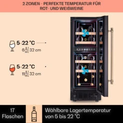 Vinovilla 17 Built-in Duo Vilhelmine Edition Weinkühlschrank 17 Fl. 11 Vinovilla 17 Built-in Duo Vilhelmine Edition Weinkühlschrank 17 Fl. -Haushaltsgeräte Geschäft 10041821 de 0003 usp
