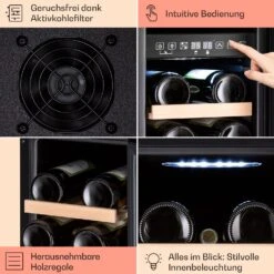 Vinovilla 17 Built-in Duo Vilhelmine Edition Weinkühlschrank 17 Fl. 13 Vinovilla 17 Built-in Duo Vilhelmine Edition Weinkühlschrank 17 Fl. -Haushaltsgeräte Geschäft 10041821 de 0005 usp
