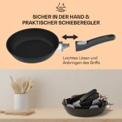 Noto Endurance Bratpfanne Ø20 Cm Geschmiedetes Aluminium Abnehmbarer Griff -Haushaltsgeräte Geschäft 10045001 de 0004 usp