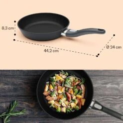 Noto Endurance Bratpfanne Ø24 Cm Geschmiedetes Aluminium Abnehmbarer Griff 17 Noto Endurance Bratpfanne Ø24 Cm Geschmiedetes Aluminium Abnehmbarer Griff -Haushaltsgeräte Geschäft 10045002 yy 0009 dimensions