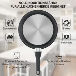 Noto Endurance Bratpfanne Ø28 Cm Geschmiedetes Aluminium Abnehmbarer Griff -Haushaltsgeräte Geschäft 10045003 de 0005 usp