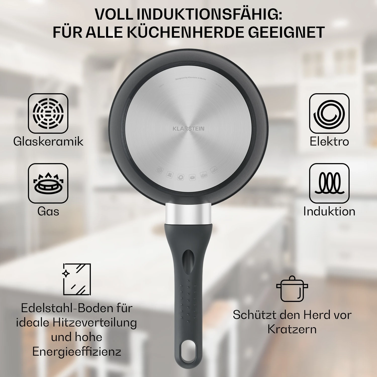 Noto Endurance Kasserolle Ø16cm Geschmiedetes Aluminium Induktion Antihaft 4 Noto Endurance Kasserolle Ø16cm Geschmiedetes Aluminium Induktion Antihaft – Bild 4