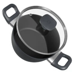 Noto Endurance Kochtopf Ø20cm Geschmiedetes Aluminium Deckel Induktion PTFE-Antihaftbeschichtung