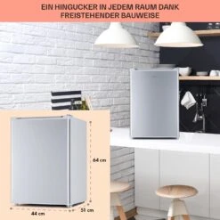 Fargo 67 Kühlschrank Minibar 67 Liter / 4 Liter Gefrierfach Kompakt -Haushaltsgeräte Geschäft 10045044 de 0006 usp