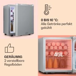 Happy Hour 45 Mini-Kühlschrank Minibar Getränkekühlschrank 45 L 26 DB -Haushaltsgeräte Geschäft 10045049 de 0004 usp