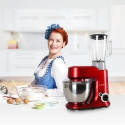 Carina Rossa Set 800W Küchenmaschine Plus 1,5L Blender Krug -Haushaltsgeräte Geschäft 60000778 yy 0003 titel enie SET Carina Rossa Kuechenmaschine 800W Mixer