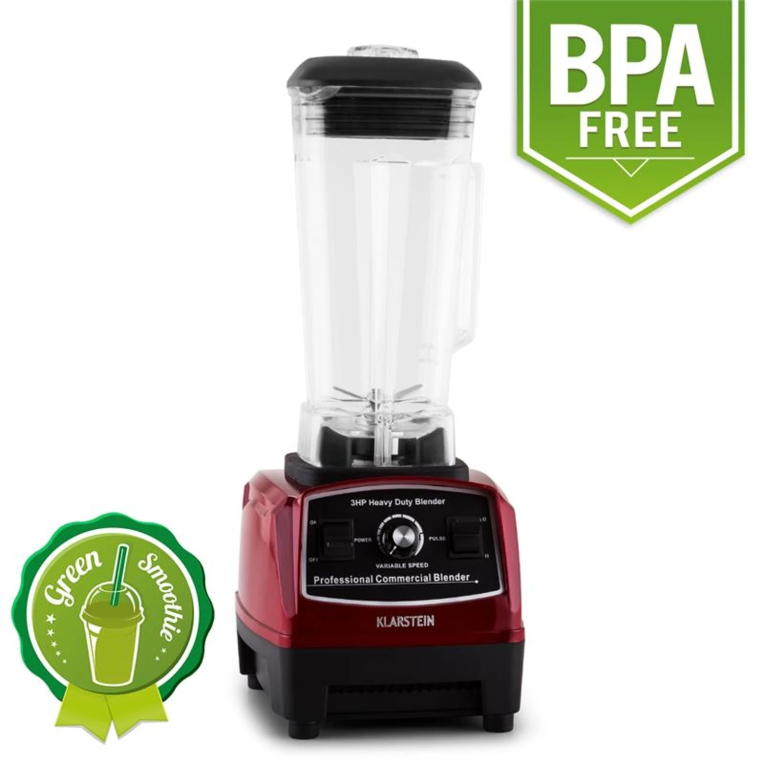 Herakles 2G Standmixer Rot Mit Cover 1200W 1,6 PS 2 Liter BPA-frei 2 Herakles 2G Standmixer Rot Mit Cover 1200W 1,6 PS 2 Liter BPA-frei – Bild 2