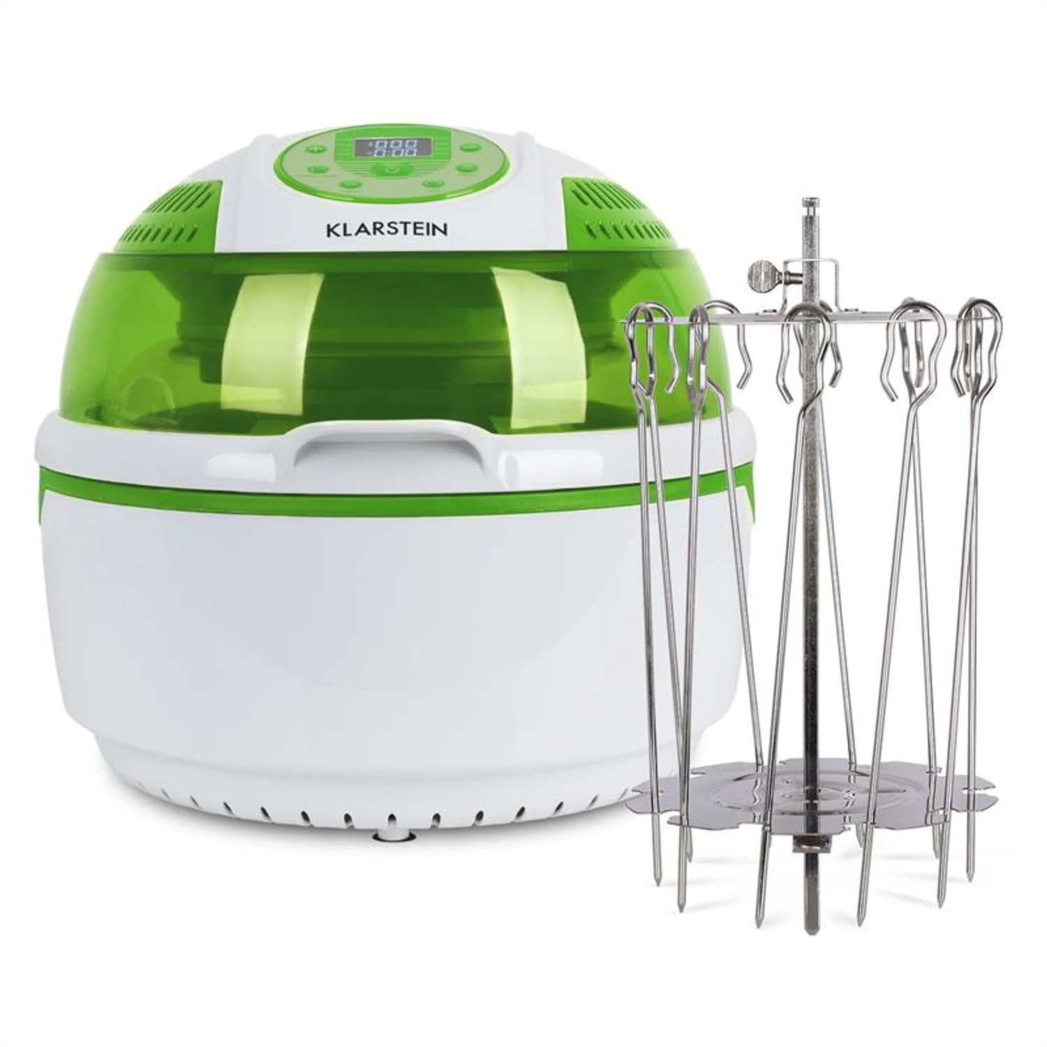 VitAir Grün Bundle Set | 1400W Heißluftfritteuse 9L | Drehspießrotator 1 VitAir Grün Bundle Set | 1400W Heißluftfritteuse 9L | Drehspießrotator
