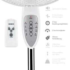 Summerjam Standventilator 2er-Set Standlüfter 50W 3 Stufen Weiß -Haushaltsgeräte Geschäft 60002058 yy 0004 logo Klarstein Summerjam Standventilator weiss