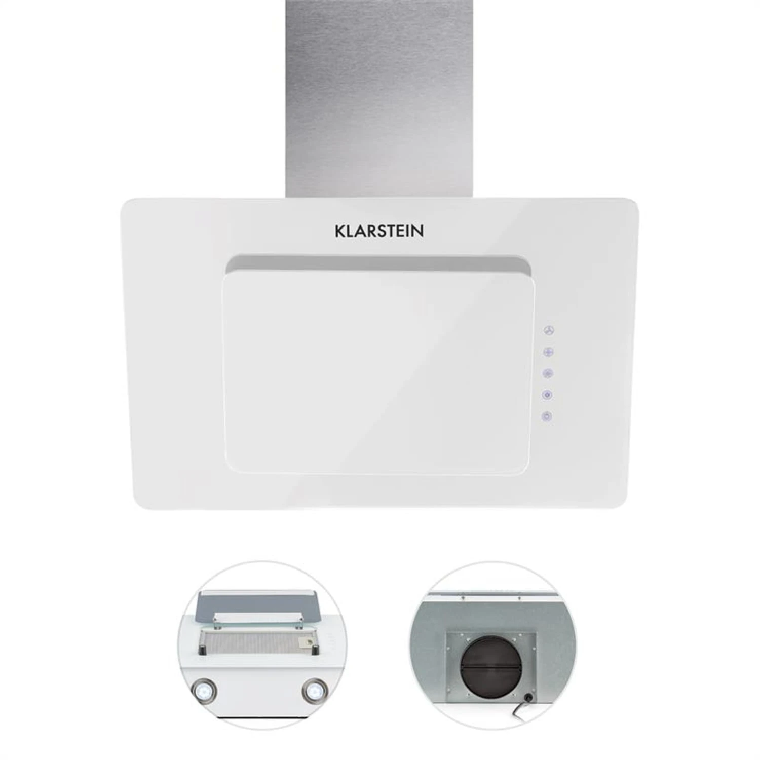 Lorea 60 Dunstabzugshaube Inklusive 2 X Aktivkohlefilter | Weiß 3 Lorea 60 Dunstabzugshaube Inklusive 2 X Aktivkohlefilter | Weiß – Bild 3