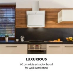 Sabia 60 Dunstabzugshaube | 60cm | 600 M³/h | Energieeffizienzklasse A | Inklusive 2 X Aktivkohlefilter -Haushaltsgeräte Geschäft 60002217 yy 0003 logo Klarstein Sabia 60 Dunstabzugshaube