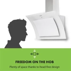 Sabia 90 Dunstabzugshaube | 90cm | 600 M³/h | Energieeffizienzklasse A | Inklusive 2 X Aktivkohlefilter -Haushaltsgeräte Geschäft 60002219 yy 0007 logo Klarstein Sabia 90 Dunstabzugshaube weiss