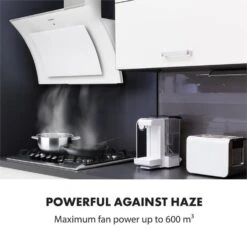 Sabia 90 Dunstabzugshaube | 90cm | 600 M³/h | Energieeffizienzklasse A | Inklusive 2 X Aktivkohlefilter -Haushaltsgeräte Geschäft 60002219 yy 0008 logo Klarstein Sabia 90 Dunstabzugshaube weiss