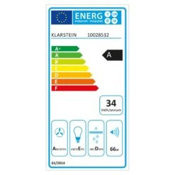 Aurea VII Dunstabzugshaube Umluftset 90cm Aktivkohlefilter Schwarz -Haushaltsgeräte Geschäft 60002223 energy label