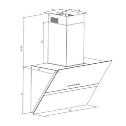 Aurea VII Dunstabzugshaube Umluftset 90cm Aktivkohlefilter Schwarz -Haushaltsgeräte Geschäft 60002223 yy 0008 logo Klarstein Aurea VII Dunstabzugshaube 90cm schwarz