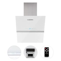 Aurea VII Dunstabzugshaube Umluftset 60cm Aktivkohlefilter Weiß -Haushaltsgeräte Geschäft 60002224 yy 0004 detail Klarstein Aurea VII Abzugshaube 60cm