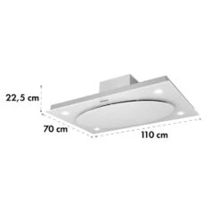 Secret Service Umluftset 110cm 800m³/h Aktivkohlefilter Weiß -Haushaltsgeräte Geschäft 60002227 yy 0008 detail Klarstein Secret Service Dunstabzugshaube weiss reedit