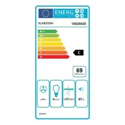 Karajan 90 Dunstabzugshaube Umluftset 536 M³/h Aktivkohlefilter -Haushaltsgeräte Geschäft 60002308 energy label