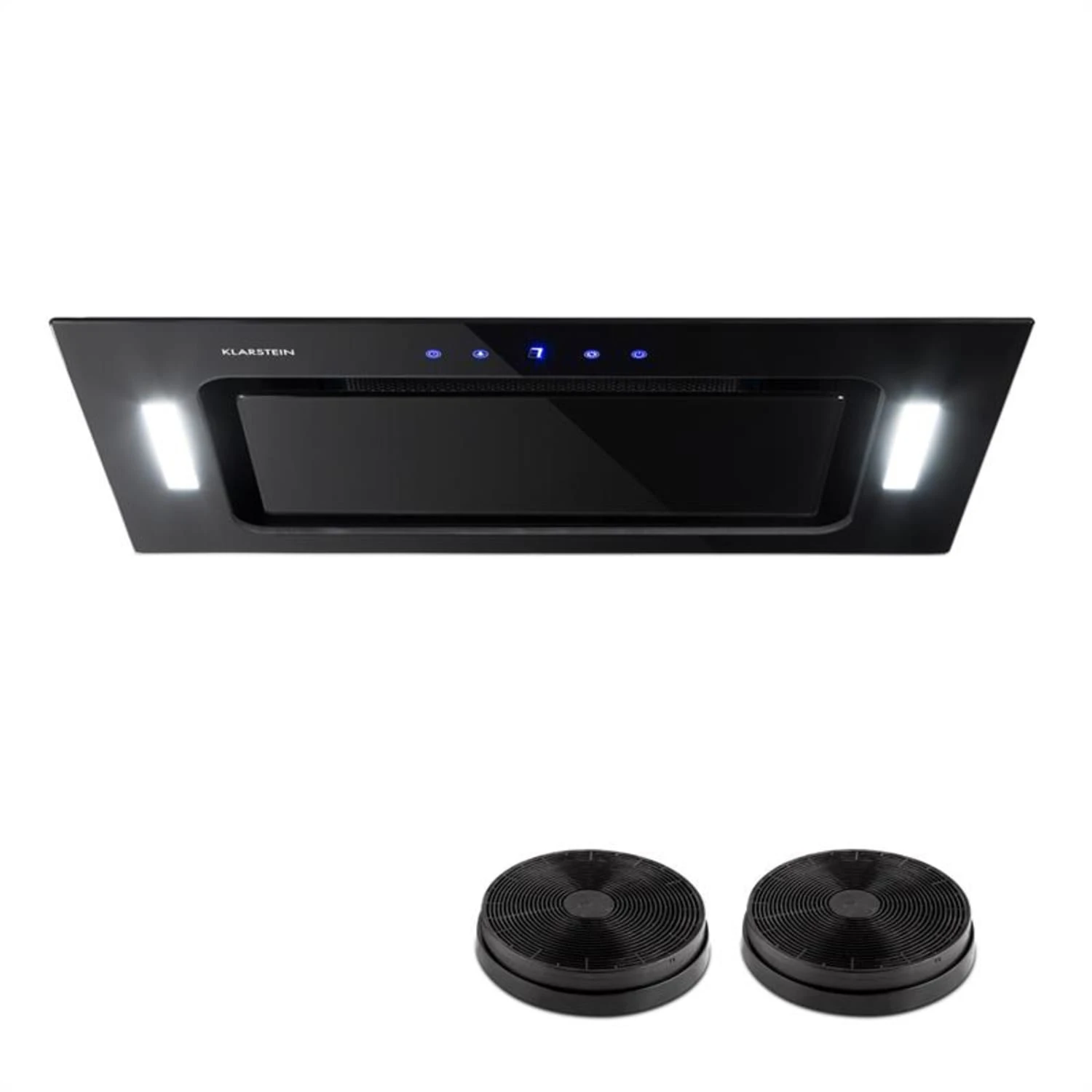 HEKTOR Dunstabzugshaube Beleuchtung Aluminium-Filter Timer Schwarz 1 HEKTOR Dunstabzugshaube Beleuchtung Aluminium-Filter Timer Schwarz