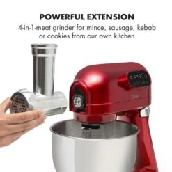 Curve Plus Küchenmaschinen-Set | 5l | 4-in-1 Fleischwolf | Rot 14 Curve Plus Küchenmaschinen-Set | 5l | 4-in-1 Fleischwolf | Rot -Haushaltsgeräte Geschäft 60002329 yy 0008 logo Klarstein Curve Plus Kuechenmaschinen Set rot reedit