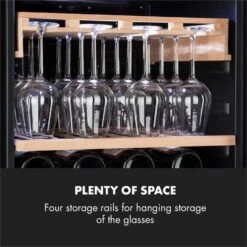 Barossa 102 Duo Weinkühlschrank-Set 2 Zonen 102 Fl. Weinglasregal 13 Barossa 102 Duo Weinkühlschrank-Set 2 Zonen 102 Fl. Weinglasregal -Haushaltsgeräte Geschäft 60002419 yy 0010 logo Klarstein Barossa 102D Weinglas Regal Echtholz