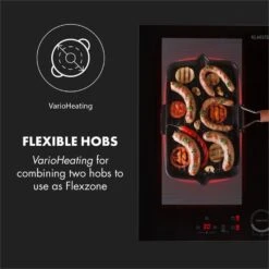 Kalahari Delicatessa Einbau-Ofen-Set Induktion 7000W 68Ltr Schwarz Edelstahl 19 Kalahari Delicatessa Einbau-Ofen-Set Induktion 7000W 68Ltr Schwarz Edelstahl -Haushaltsgeräte Geschäft 60002585 yy 0008 logo Klarstein Delicatessa 60 Einbaukochfeld schwarz