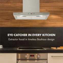 Klarstein Kalahari Limelight Einbau-Set Backofen + Abzugshaube 68Ltr 600 M³/h Schwarz Edelstahl -Haushaltsgeräte Geschäft 60002587 yy 0007 logo Klarstein Limelight Dunstabzugshaube 60cm silber