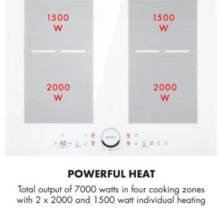 Gusteau Delicatessa Einbau-Ofen-Set Induktion 7000W 64Ltr Weiß Edelstahl 19 Gusteau Delicatessa Einbau-Ofen-Set Induktion 7000W 64Ltr Weiß Edelstahl -Haushaltsgeräte Geschäft 60002590 yy 0007 logo Klarstein Delicatessa 60 Induktionskochfeld weiss